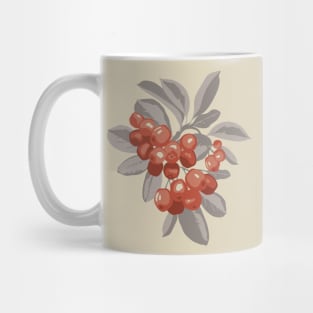 Bunch of ripe red aronia berries Mug